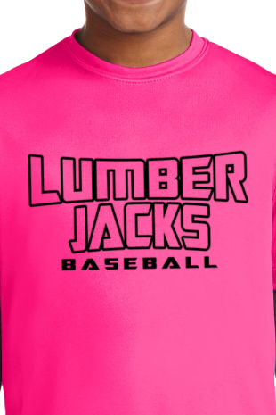 Youth Hot Pink Lumber Jack Tee
