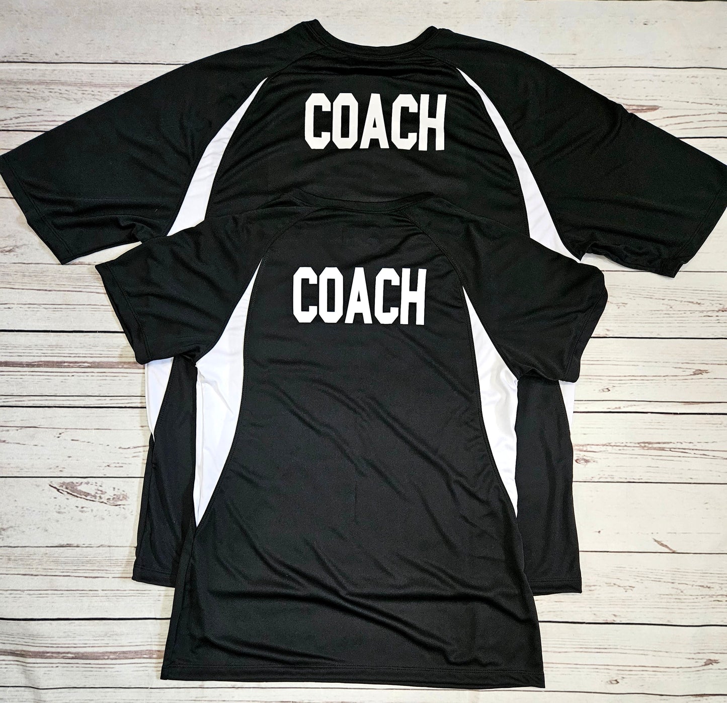 Custom Logo "Coach" shirts - shirts provided