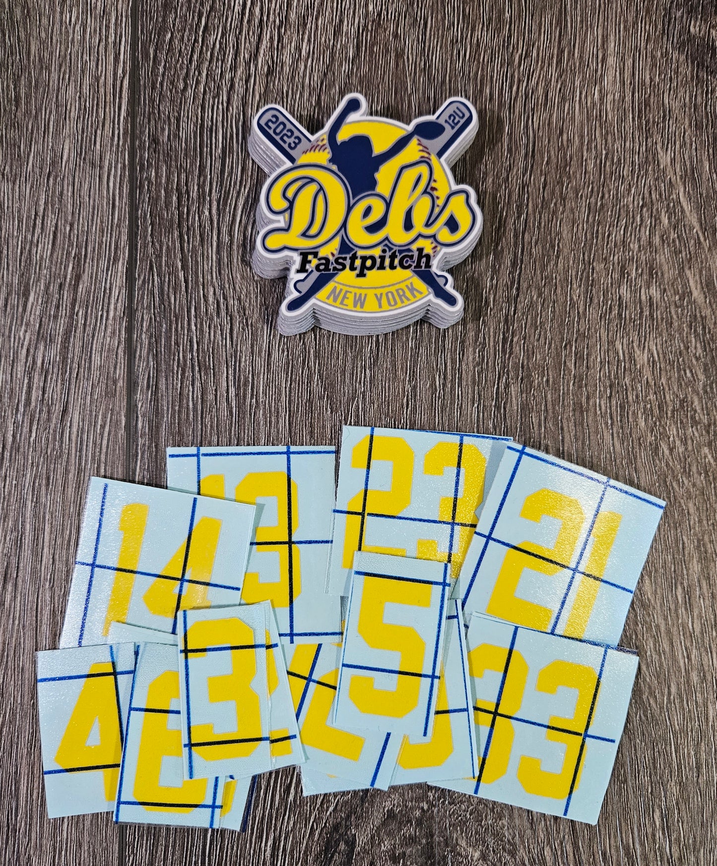Custom Softball or Baseball Helmet number (back)