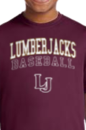 Youth Lumber Jacks Spirit Wear Crew t-shirt - Maroon