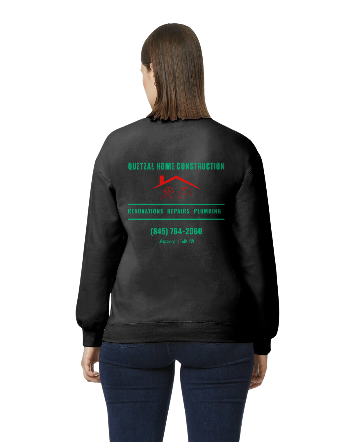 Quetzal Construction Adult Crew Neck Sweatshirt