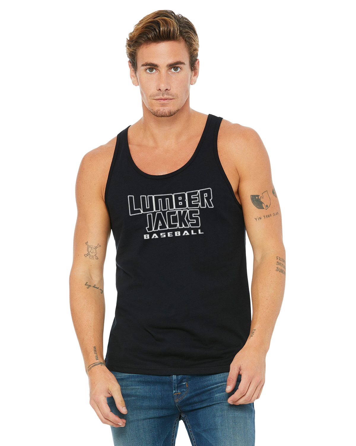 Adult unisex Lumber Jacks racerback tank
