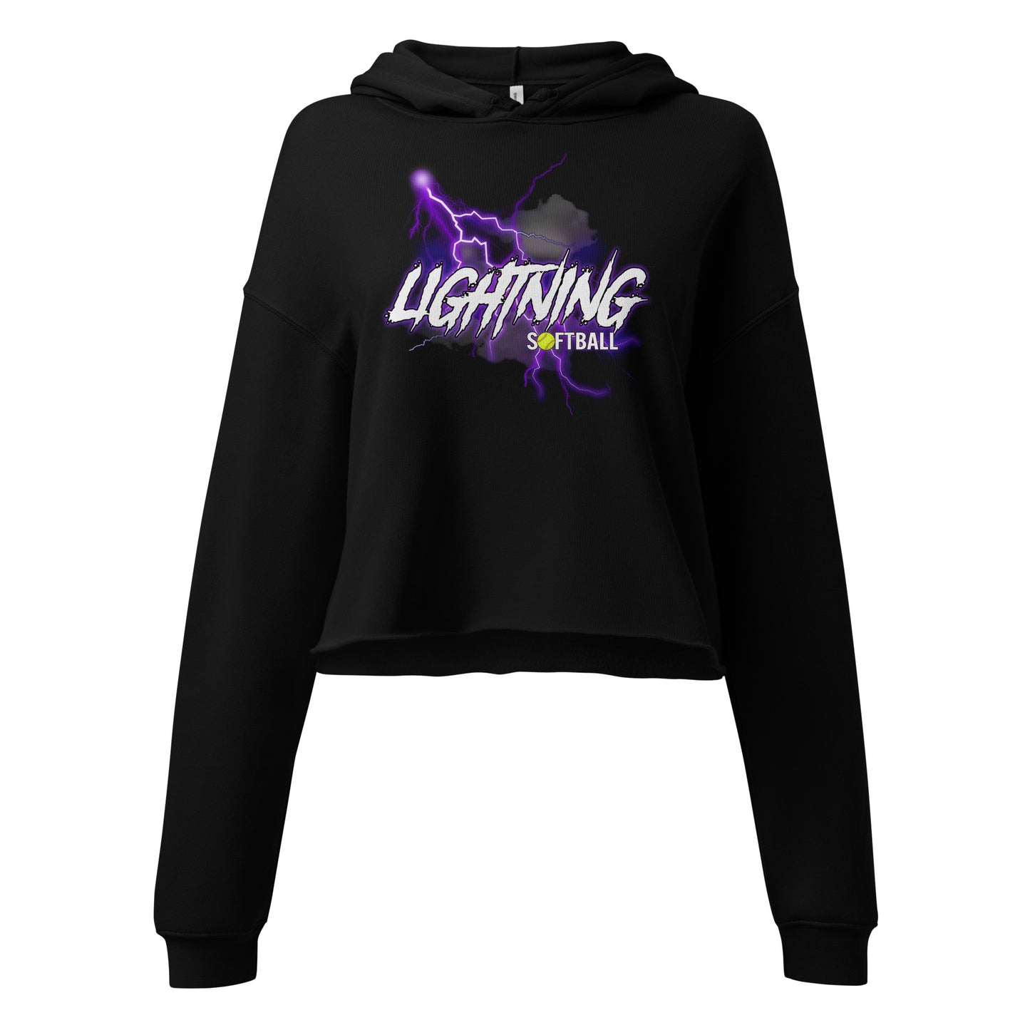 Lightning Crop Top Hoodie