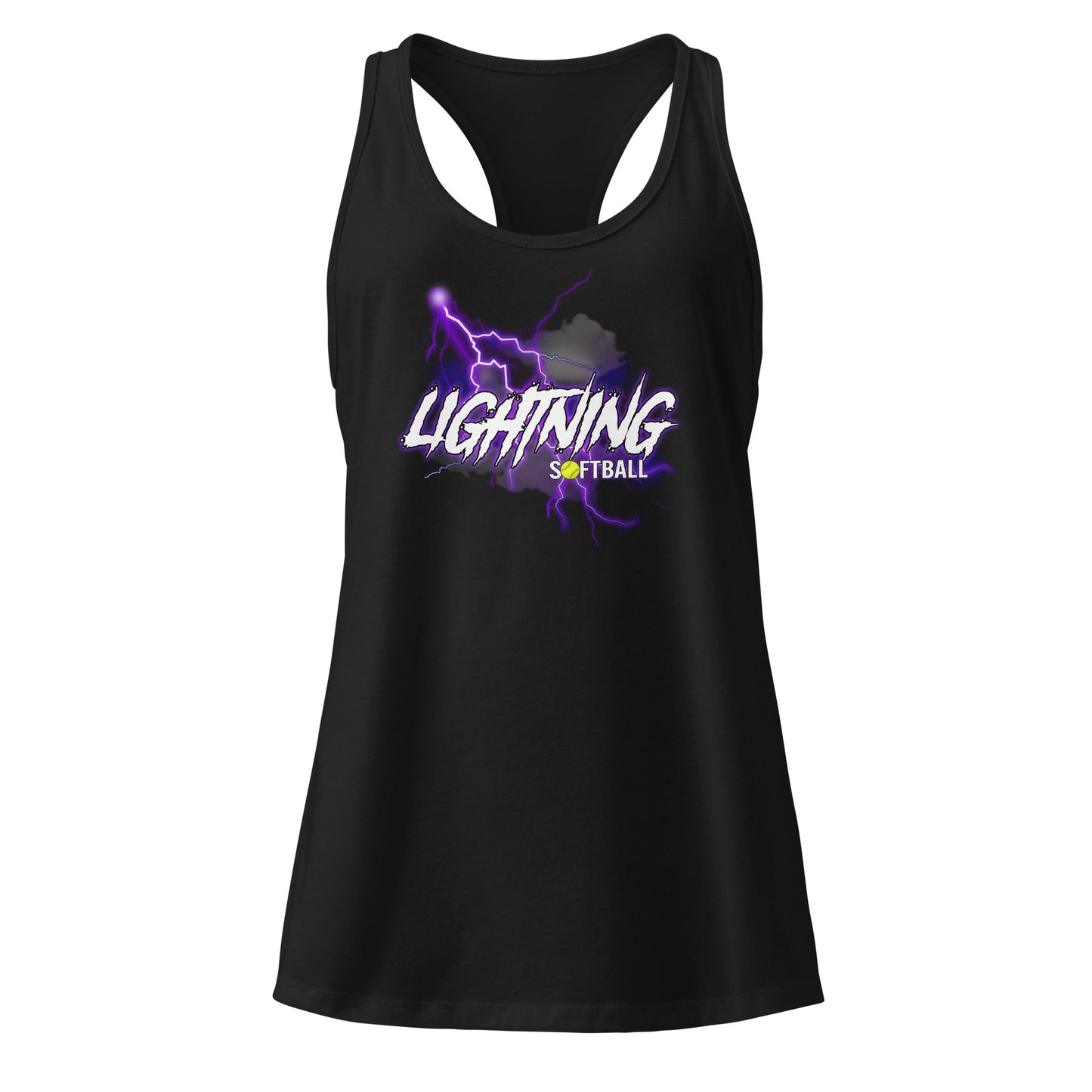 Womens Lightning racerback tank