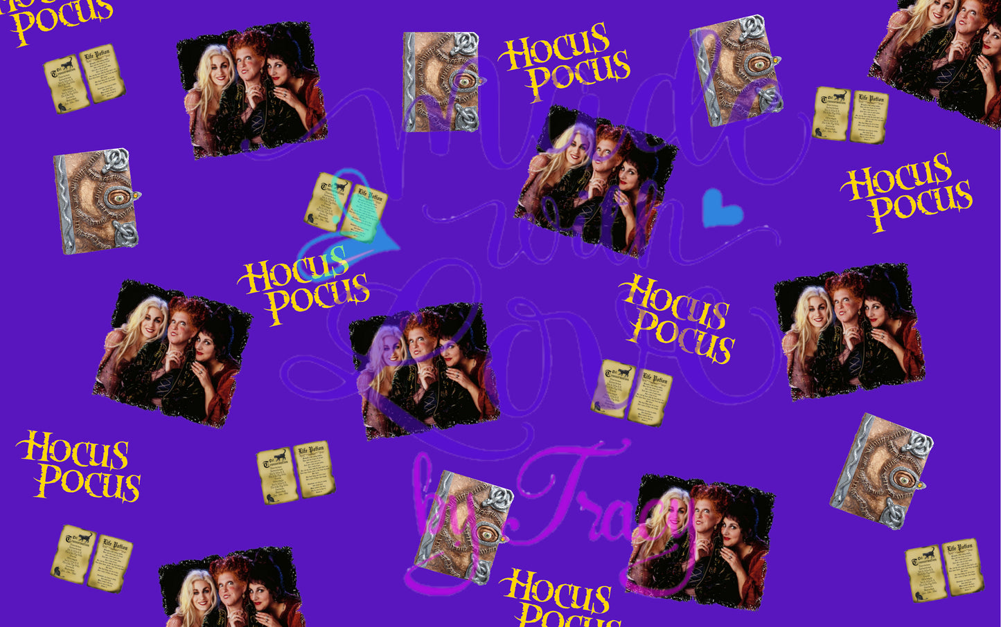 Hocus Pocus digital Paper wallpaper background Halloween PNG