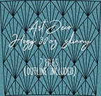 Art Deco 30 oz. Skinny (Hogg) 2 files (outline file INCLUDED) Tumbler template conical wrap, waterslide, digital PNG