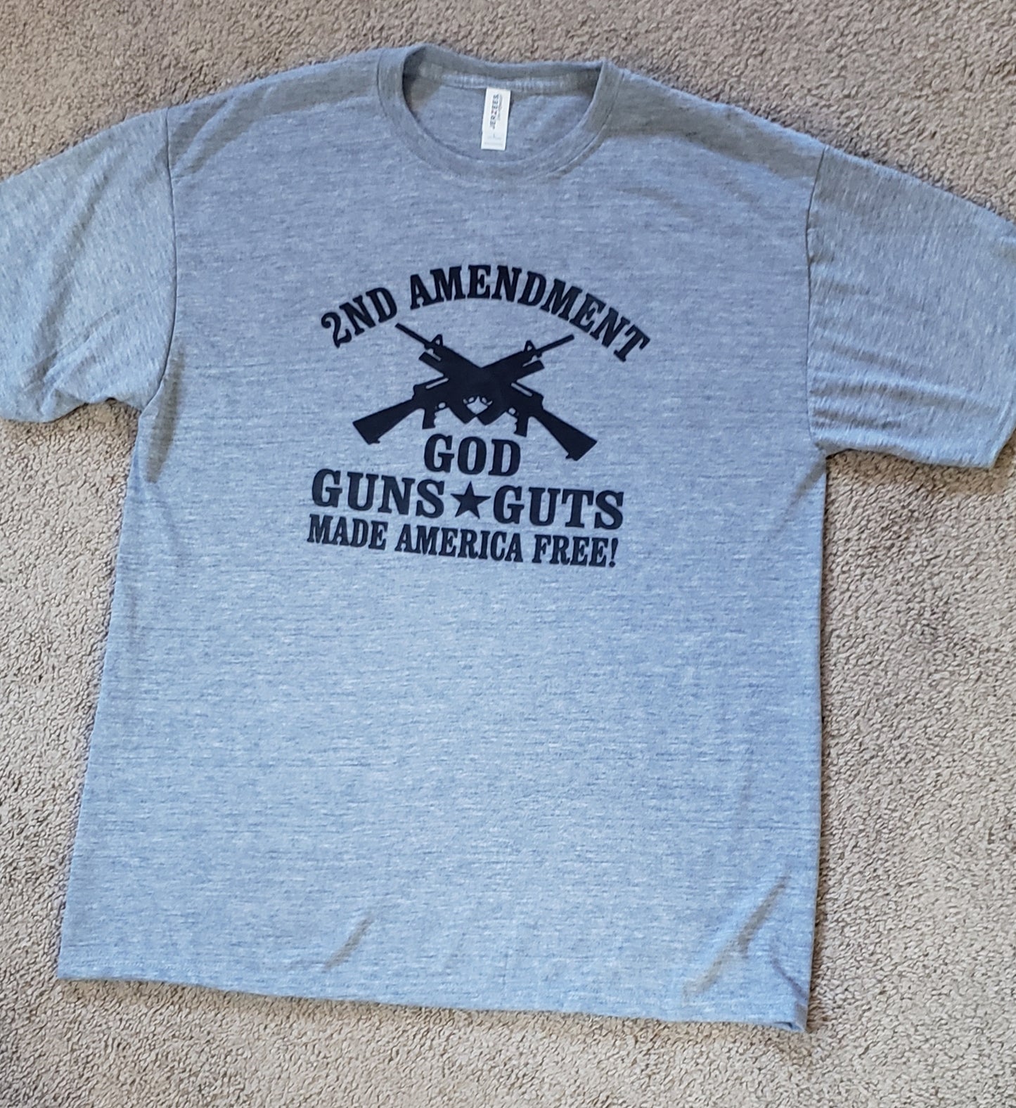 2nd Amendment - GOD GUNS GLORY Unisex Large