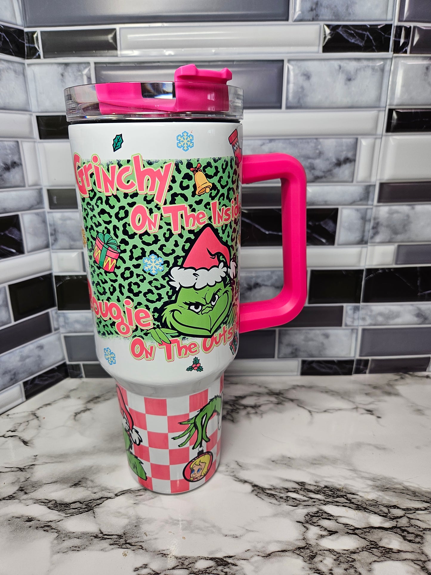 Custom 40 ounce with handle Sublimation Tumbler