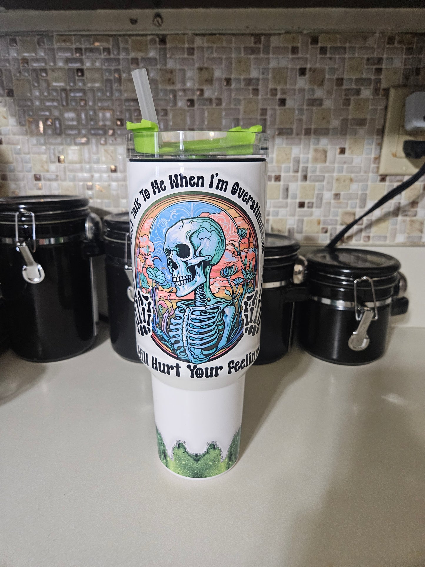 Custom 40 ounce with handle Sublimation Tumbler