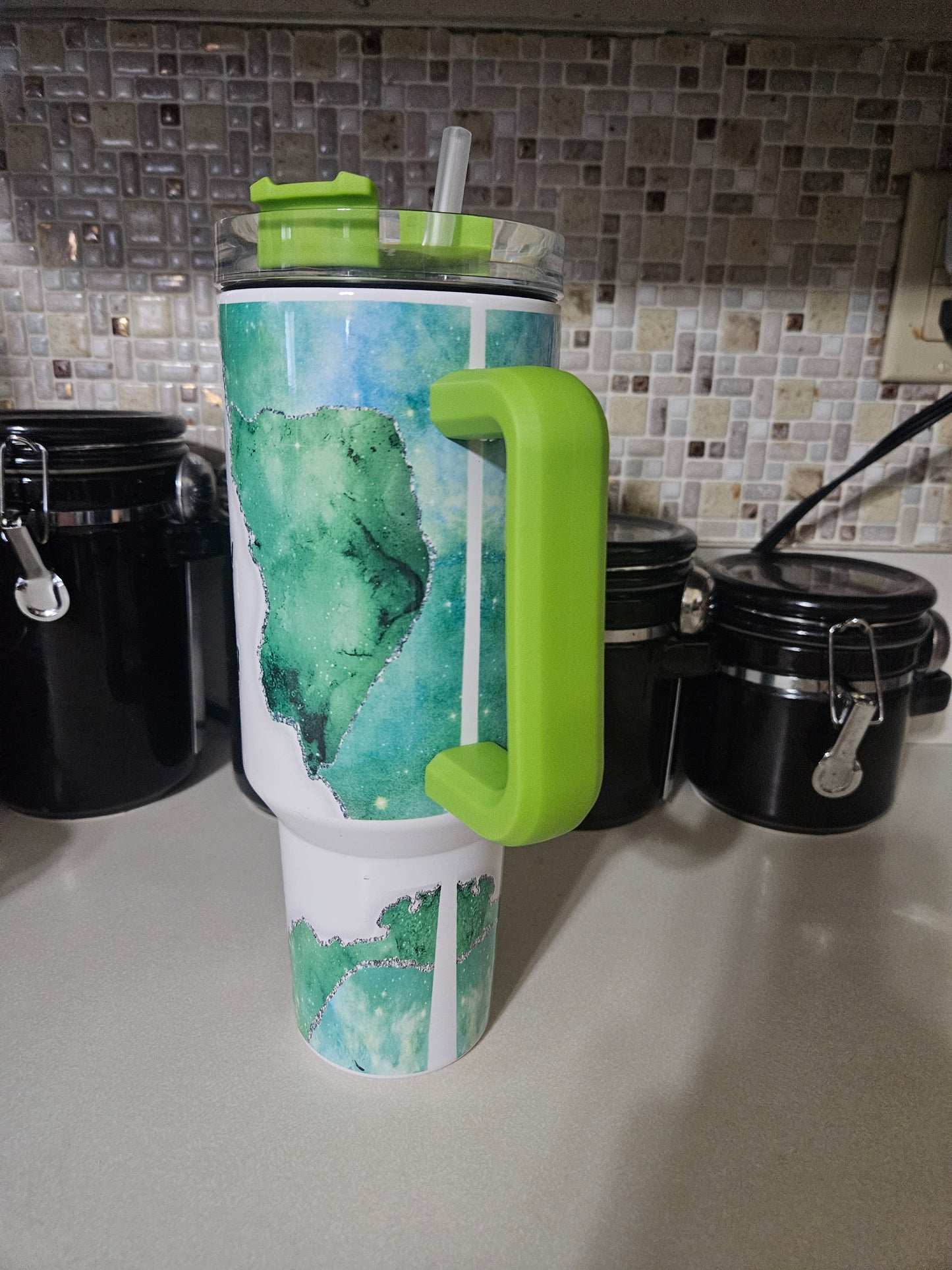 Custom 40 ounce with handle Sublimation Tumbler