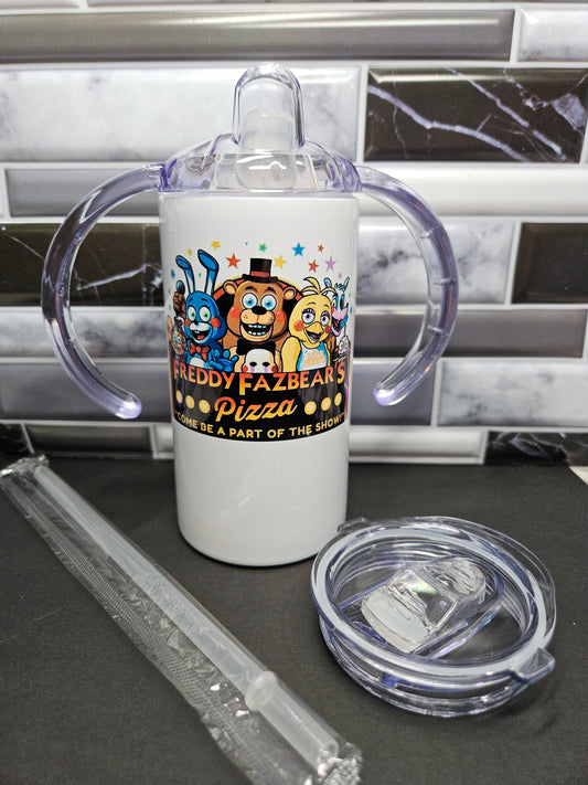 Five Nights at Freddy's - 12 oz. Stainless convertible tumbler - 2 lids in one!