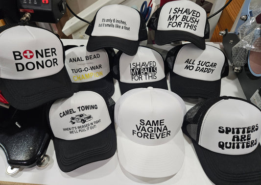Funny Bachelor party hats bundle - set of 8