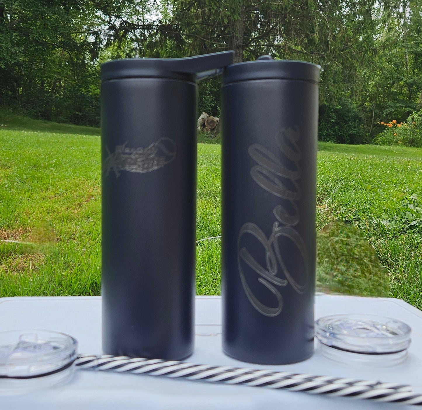 Custom 20 ounce - Laser engraved Tumbler