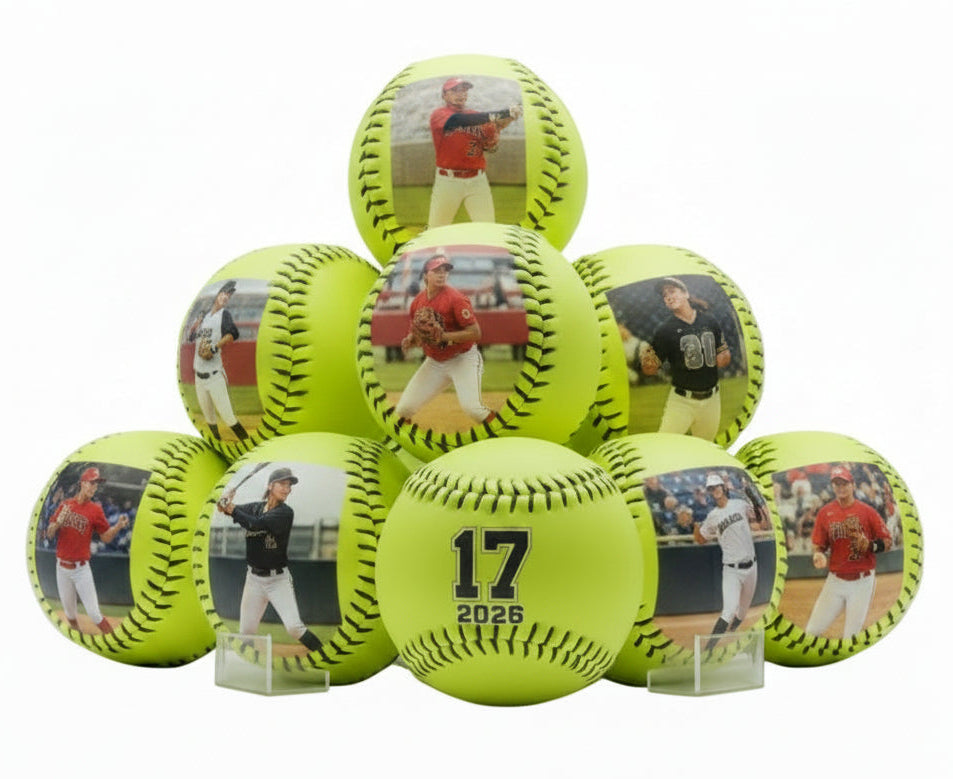 Personalized custom photo softballs
