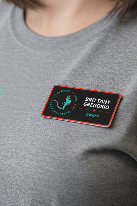 Custom personalized name tags