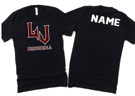 Adult Lumber Jacks Spirit Wear Crew t-shirts - black