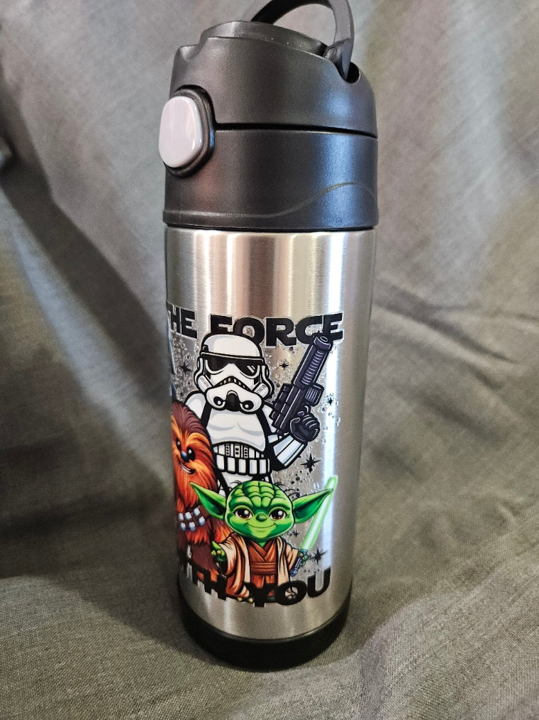 Star wars 12 ounce Stainless steel Drinking Tumbler Sport Water