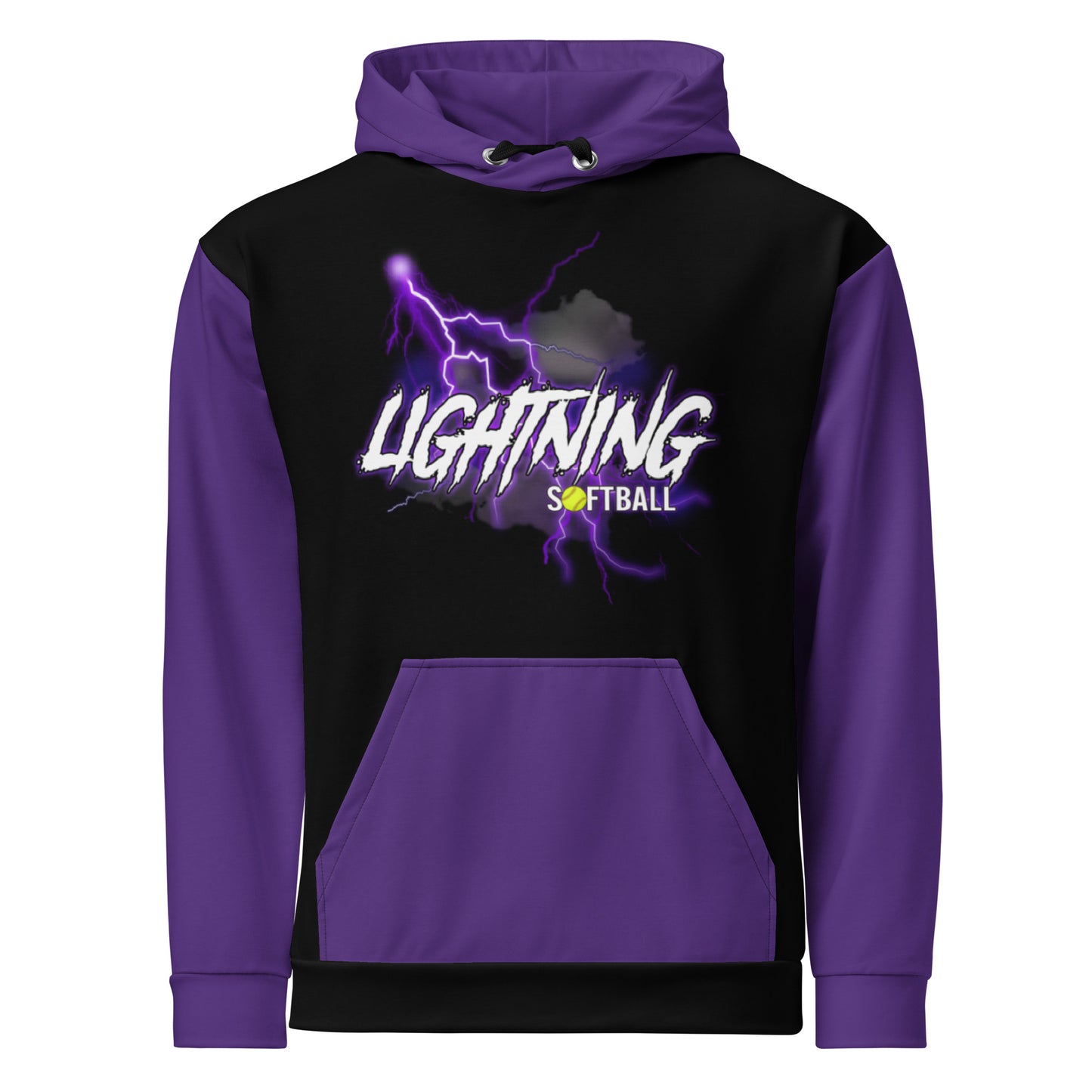 Lightning custom designed/dyed Unisex Hoodie
