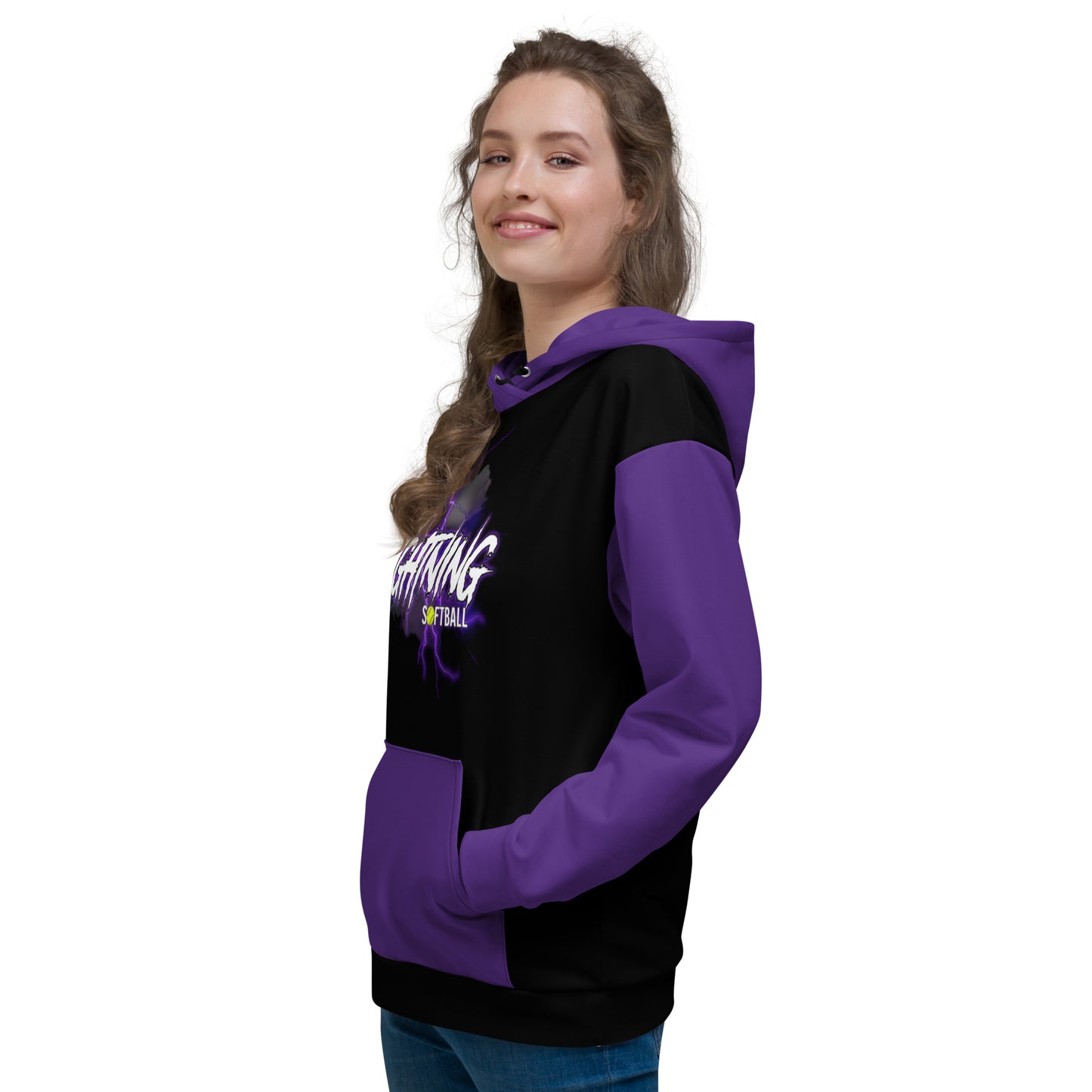 Lightning custom designed/dyed Unisex Hoodie