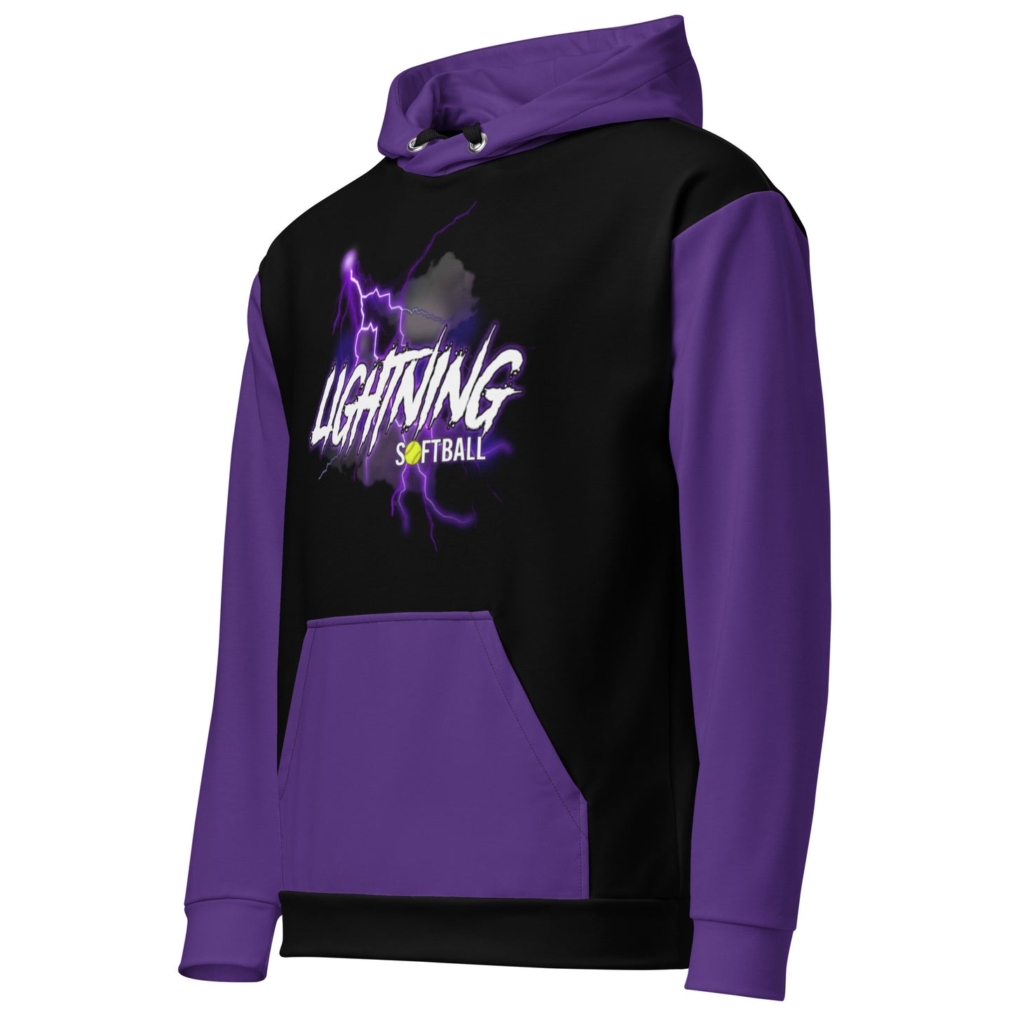 Lightning custom designed/dyed Unisex Hoodie