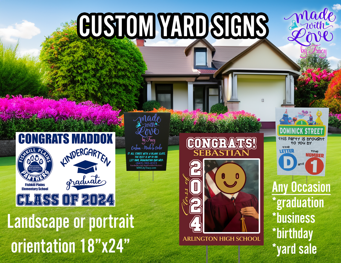 Custom Yard sign 18" x 24"