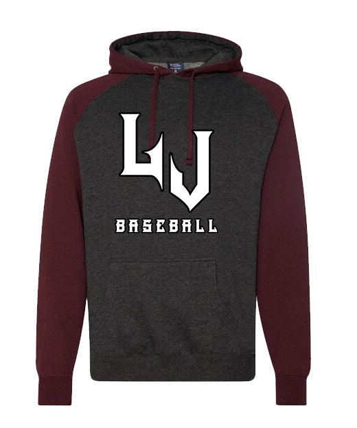Adult Lumber Jacks Hoodie maroon/grey- Spirit Wear
