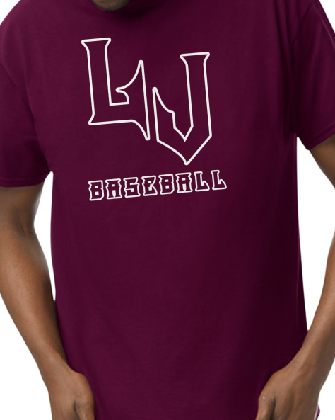 Adult Lumber Jacks Spirit Wear Crew t-shirts - maroon