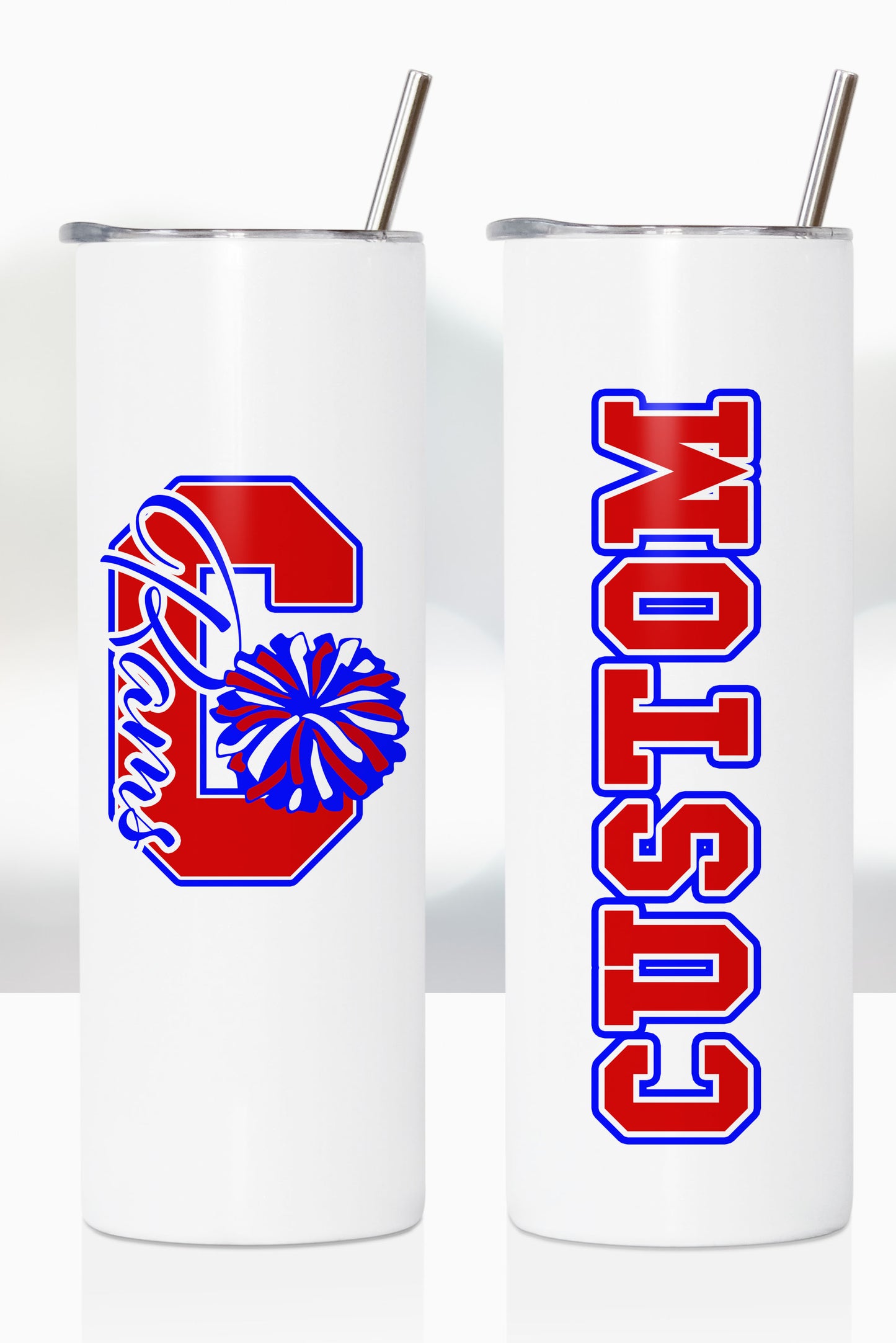 Carmel Rams Cheer 20 ounce Stainless Tumbler