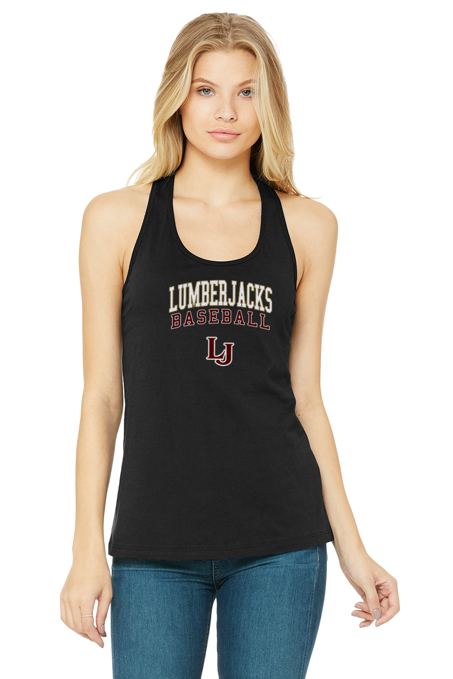 Womens Lumber Jacks racerback tank
