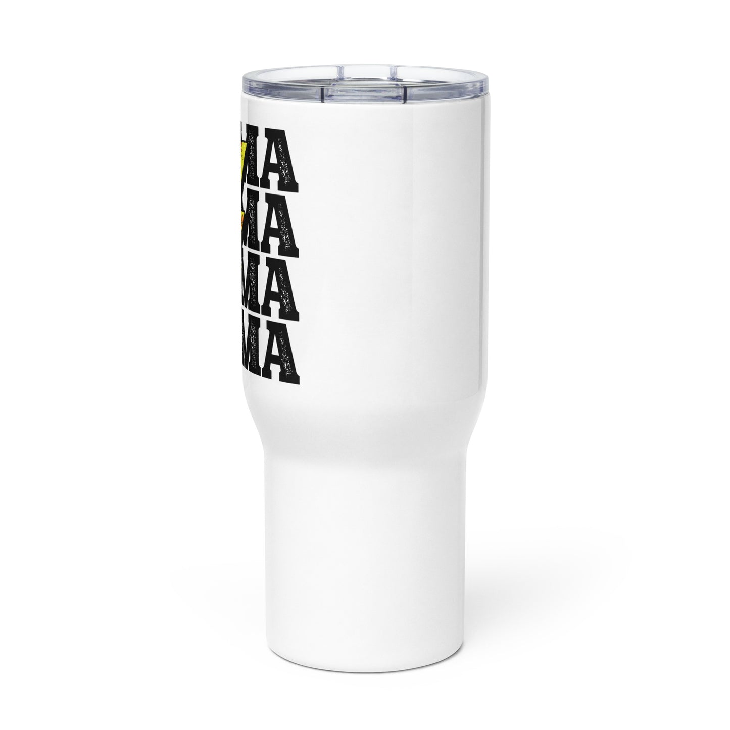 Lightning Softball Mama Travel mug with a handle