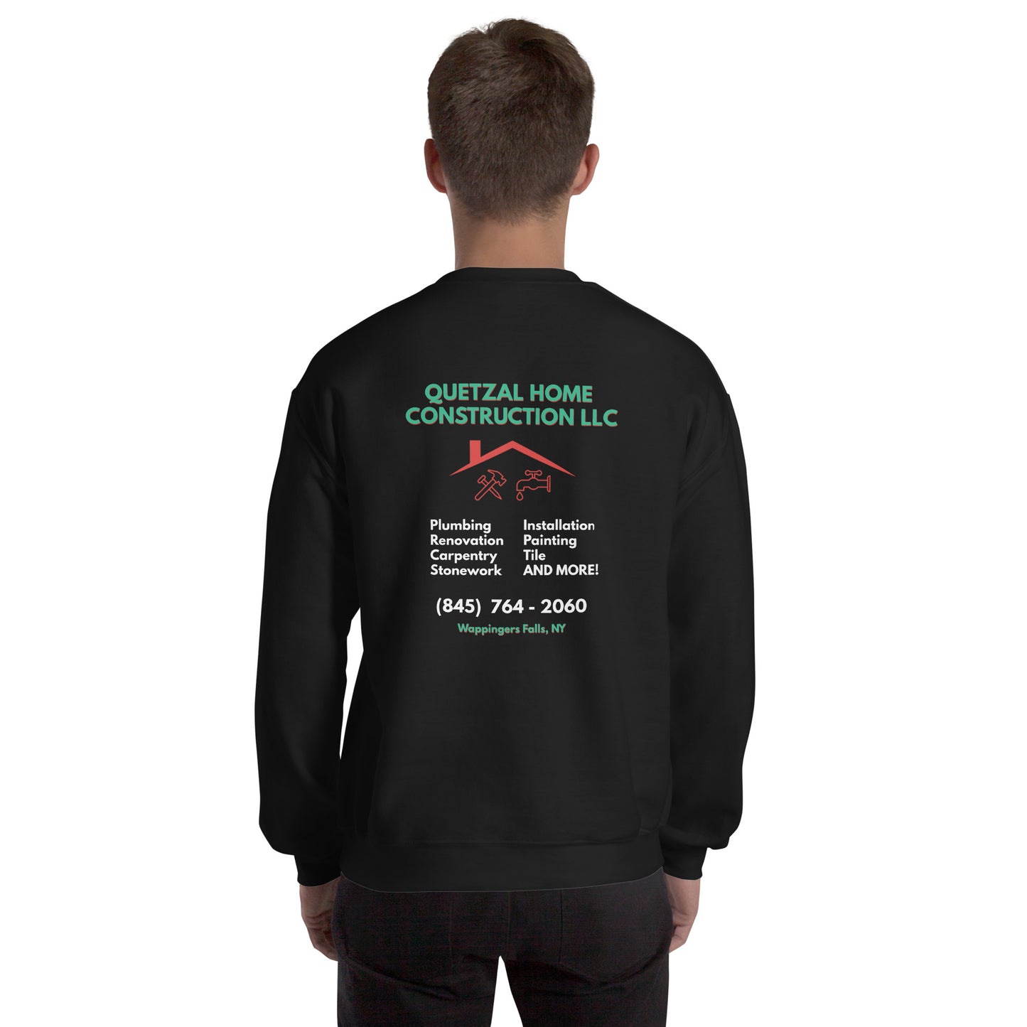 Quetzal Construction Adult Crew Neck Sweatshirt