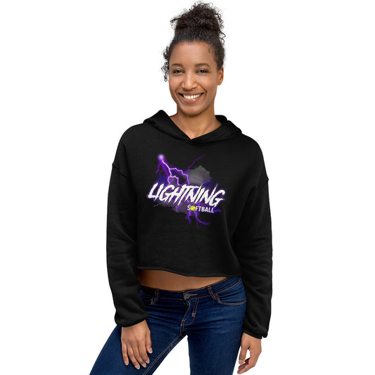 Lightning Crop Top Hoodie