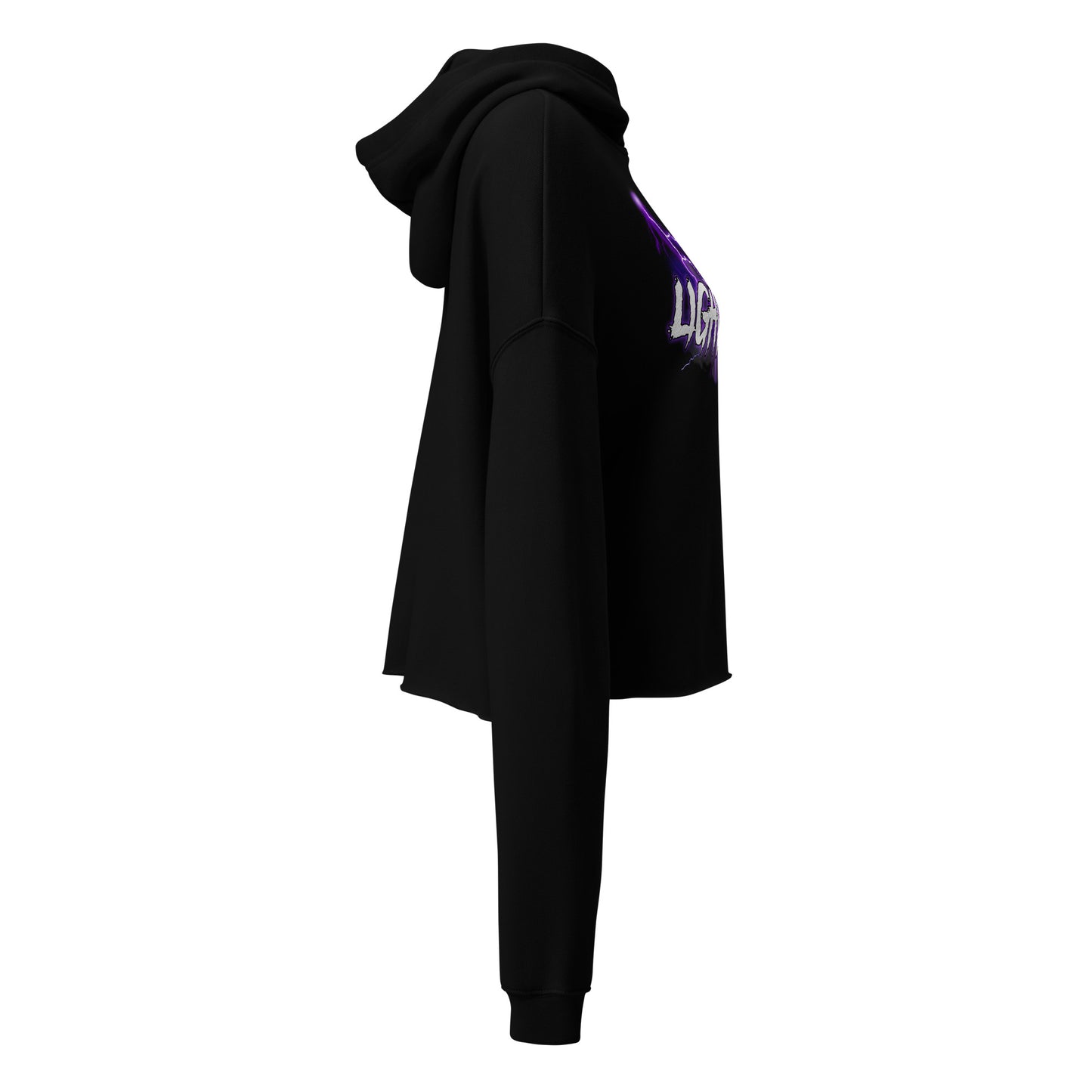 Lightning Crop Top Hoodie