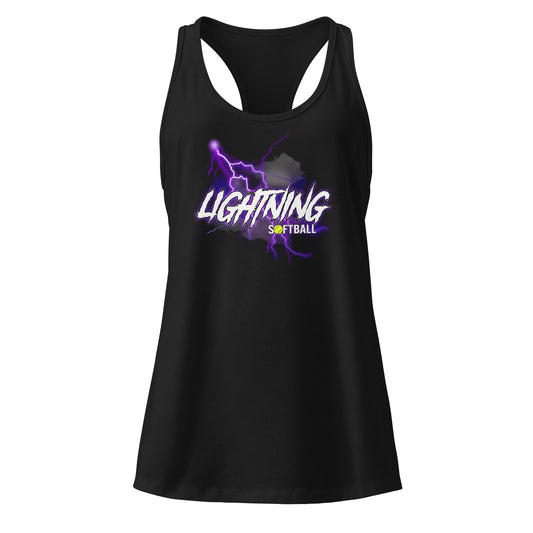 Womens Lightning racerback tank