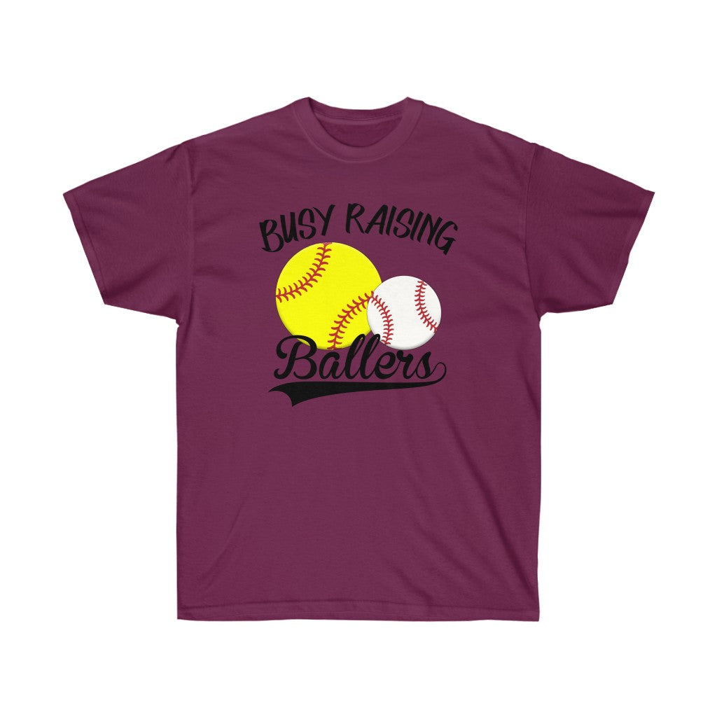 Busy raisin Ballers (Baseball/Softball) Unisex Ultra Cotton Tee- front only