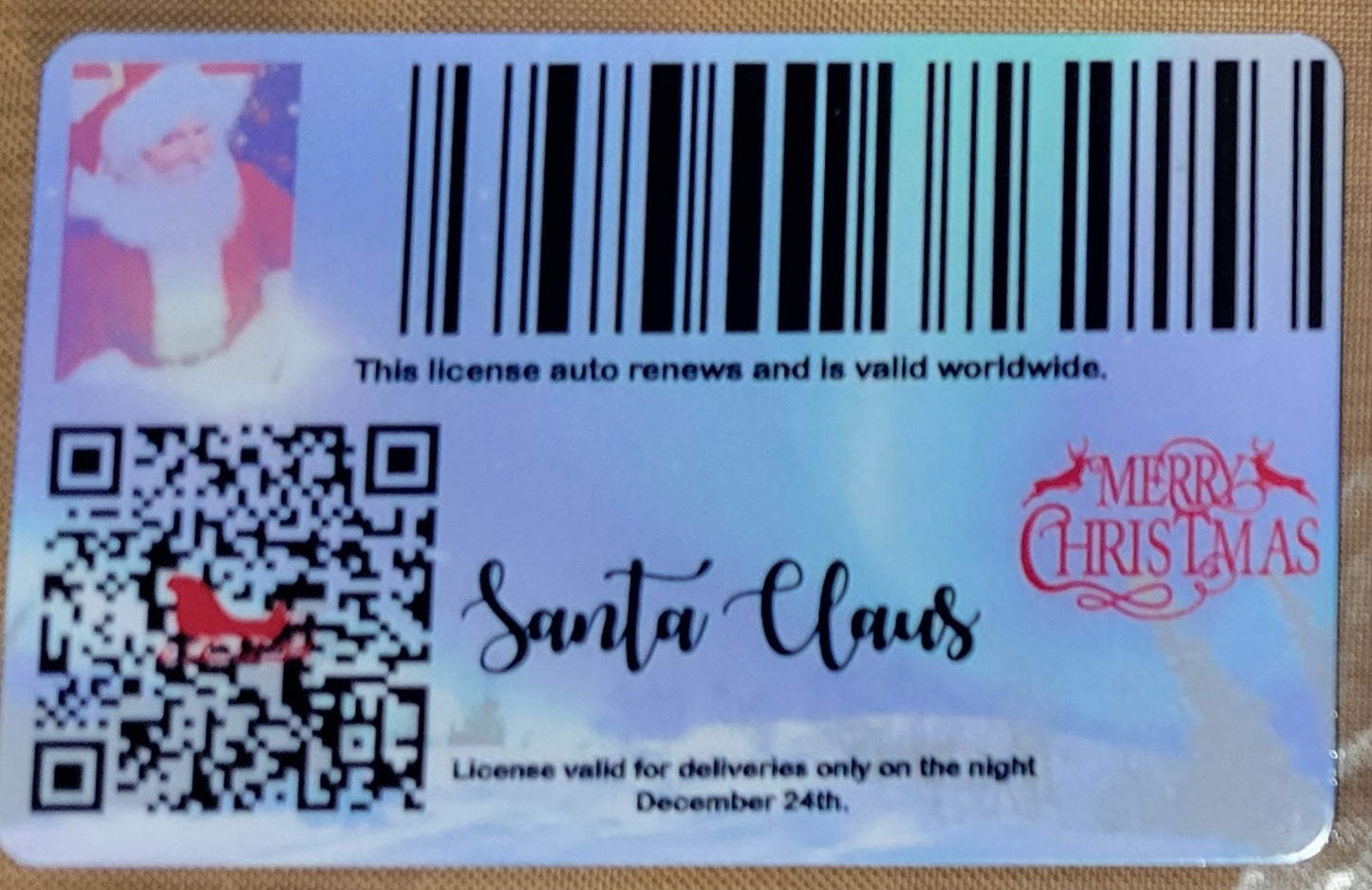 Santa license ID