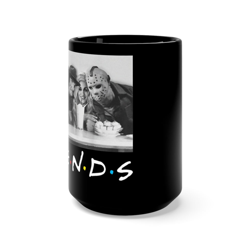 Horror Friends 15 oz. black mug