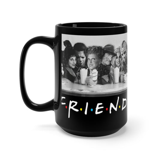 Horror Friends 15 oz. black mug