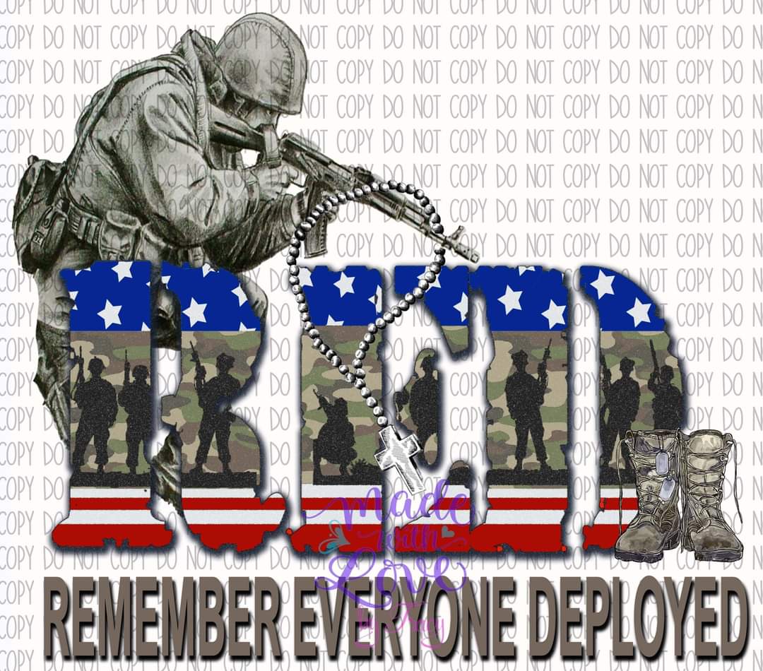 Red - Remember Everyone Deployed Digital Download PNG