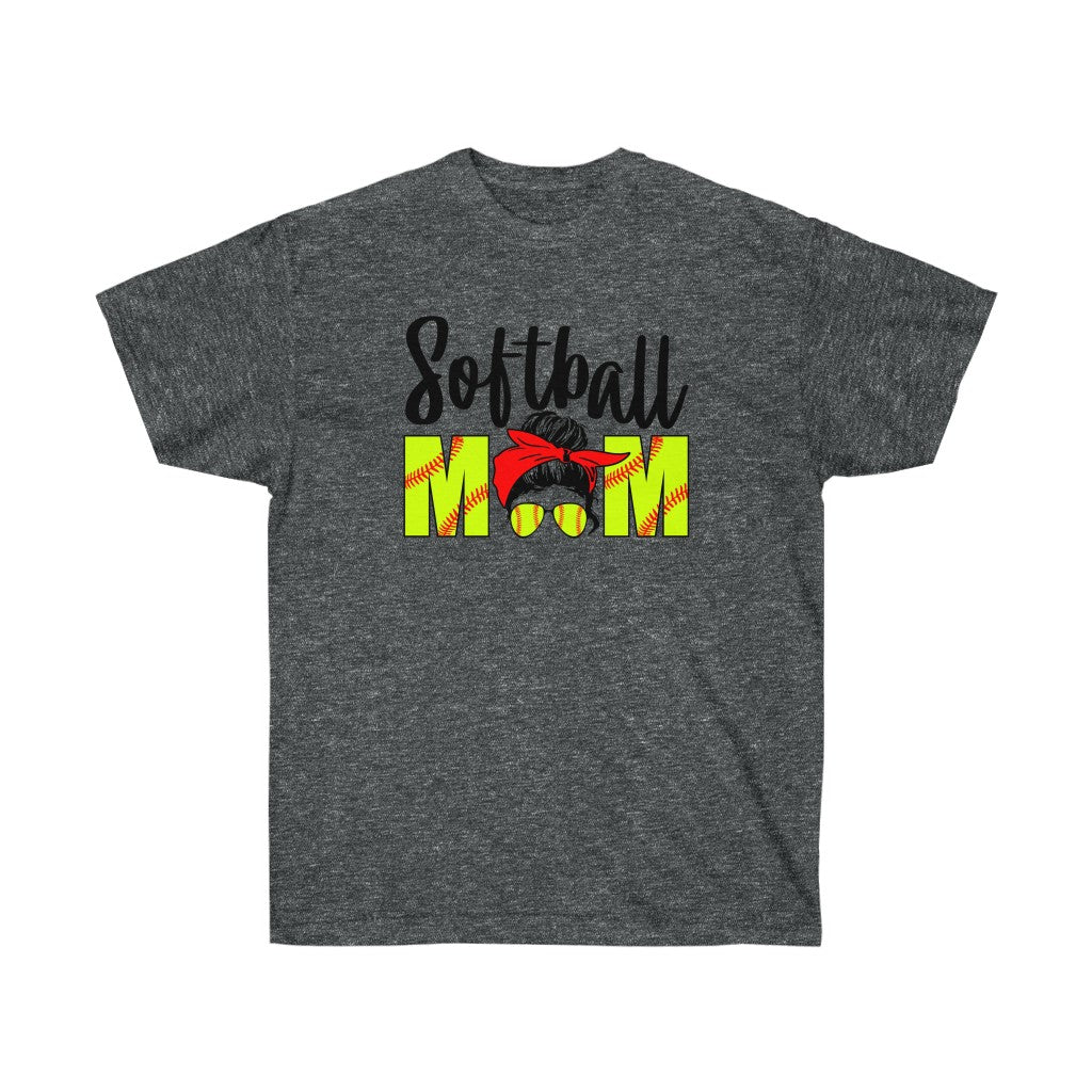 Softball mom bandana Unisex Ultra Cotton Tee- front only