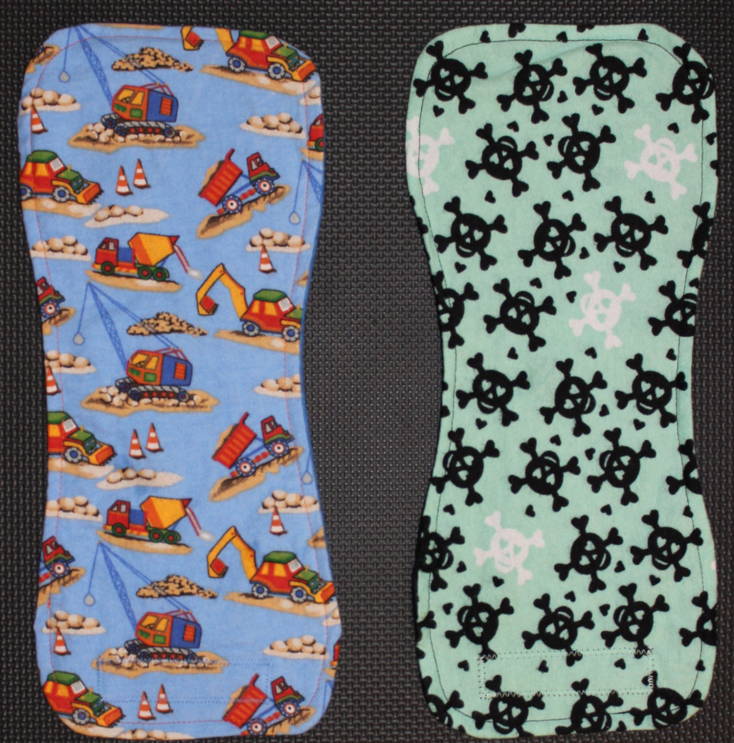 Custom handmade burp cloths - various sizes - absorbent  or waterproof available