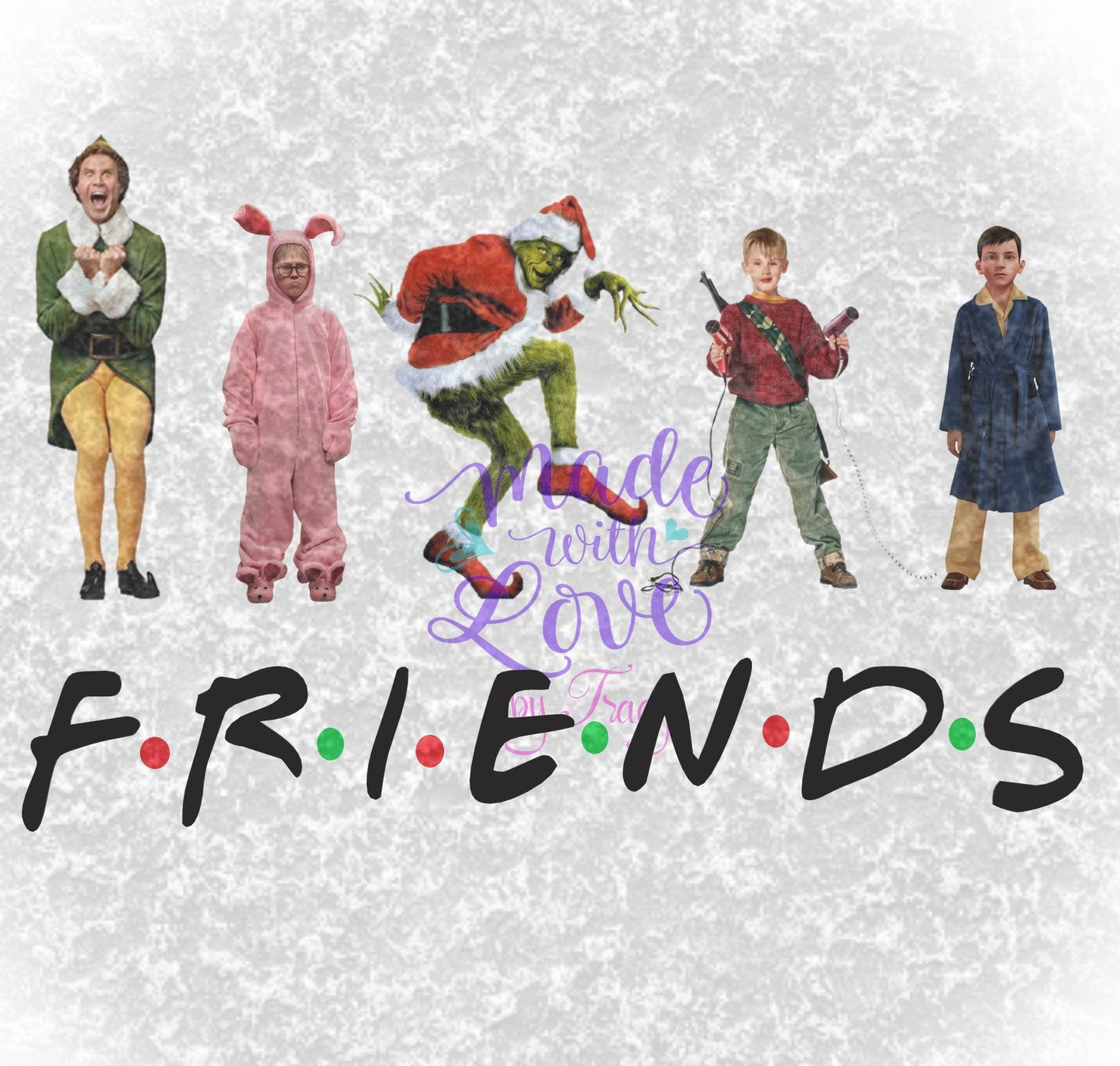 Christmas Movie Friends PNG and JPEG waterslide Sublimation instant downloadable printable clipart tumbler apparel