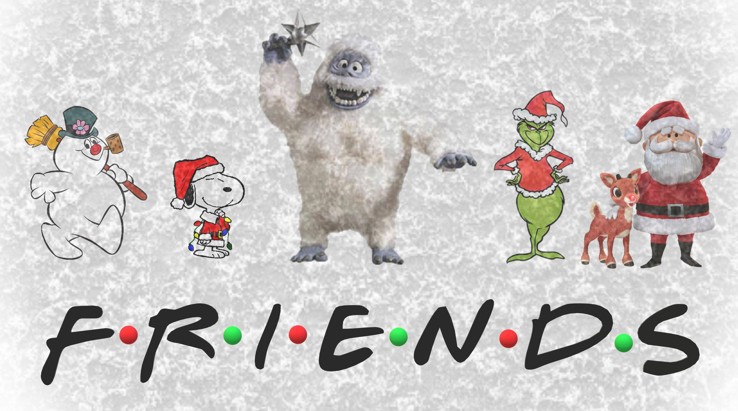 Christmas Movie Friends PNG and JPEG waterslide Sublimation instant downloadable printable clipart tumbler apparel