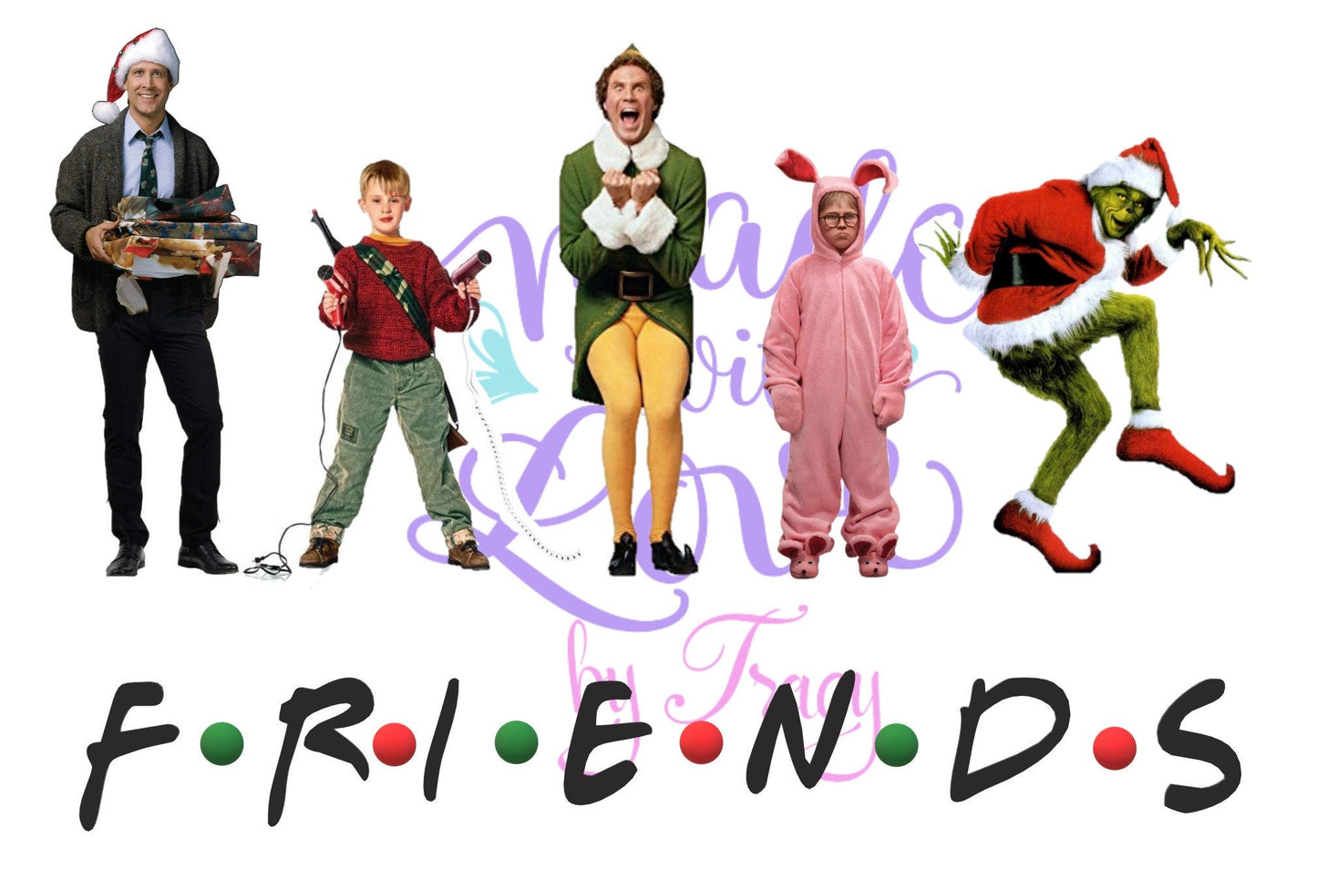 Christmas Movie Friends 2 - JPEG waterslide Sublimation instant downloadable printable clipart tumbler apparel