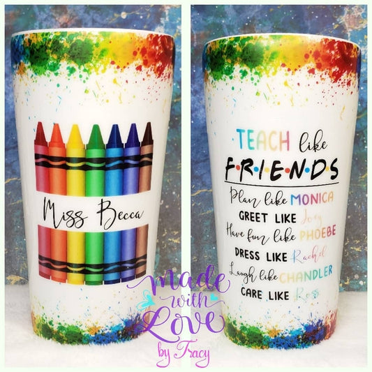 Teach/Friends, color paint splash, blank crayon -complete set waterslide Sublimation instant downloadable printable clipart tumbler apparel