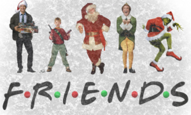 Christmas Movie "Friends" - Clark Griswold, Buddy the Elf, Santa Clause ( Tim Allen), the Grinch, Kevin from Home Alone