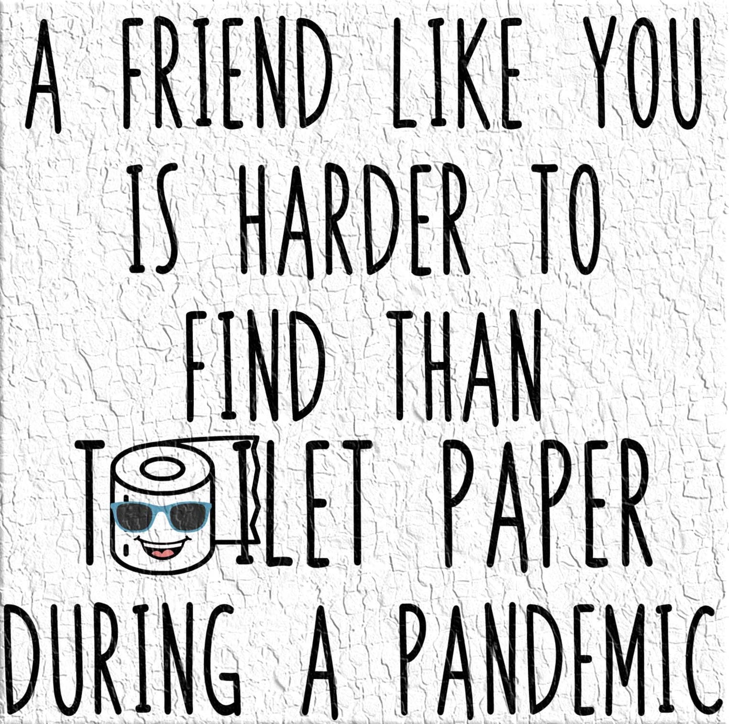 A friend like you is harder to find then toilet paper in a Pandemic ( 2 faces) - PNG waterslide Sublimation clipart tumbler apparel