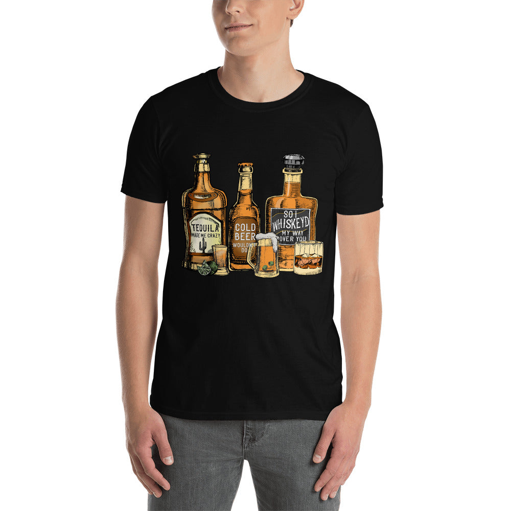 Tequila Whiskey Beer  Unisex T-Shirt