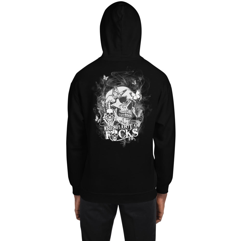 Fresh Out of F*cks Skulls Unisex Hoodie