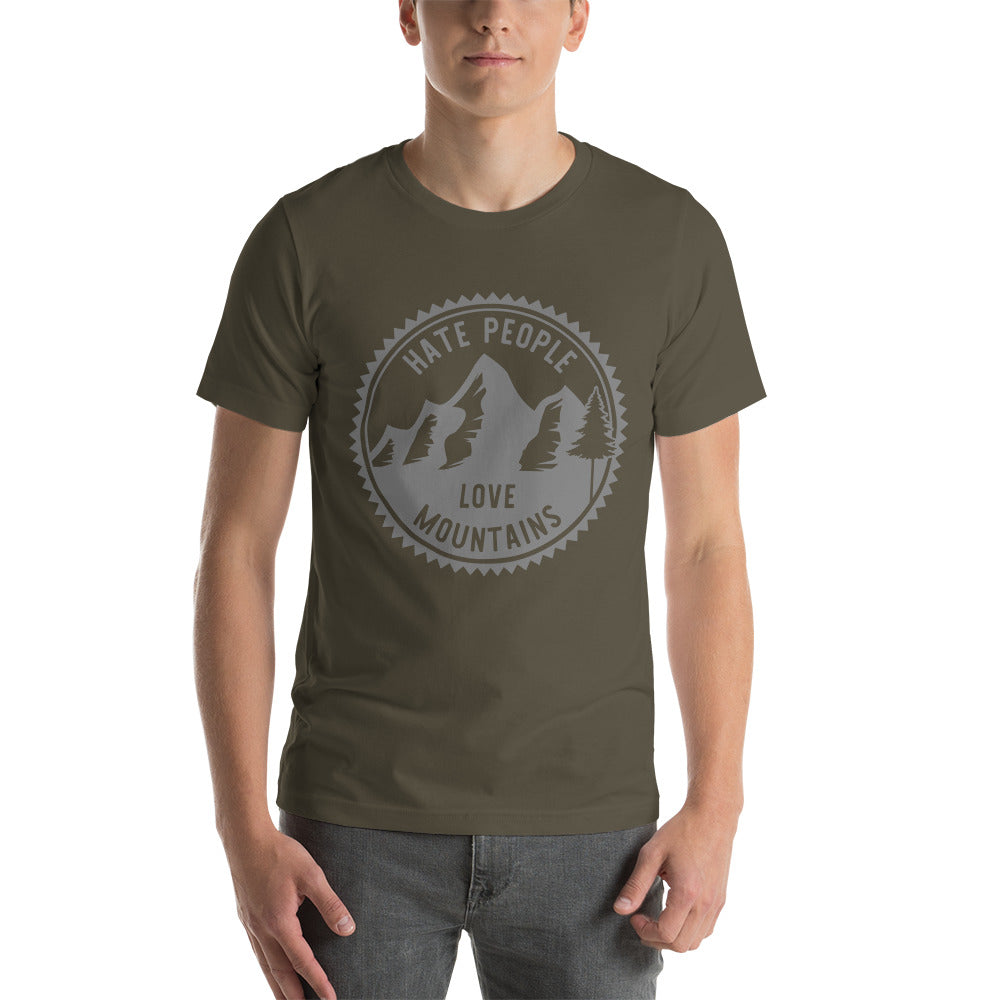 Hate People Love mountains unisex t-shirt unisex t-shirt